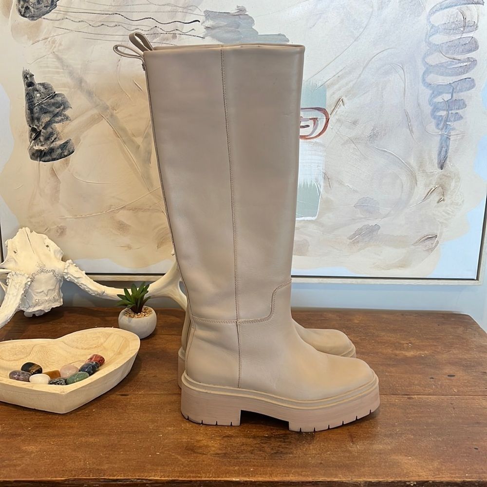 Sam Edelman Taupe Knee-High Boots